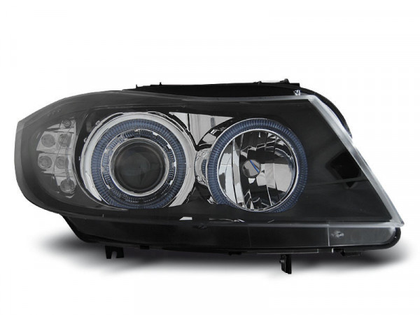 Scheinwerfer Angel Eyes schwarz LED-Blinkerpassend für BMW E90 / e91 03.05-08.08