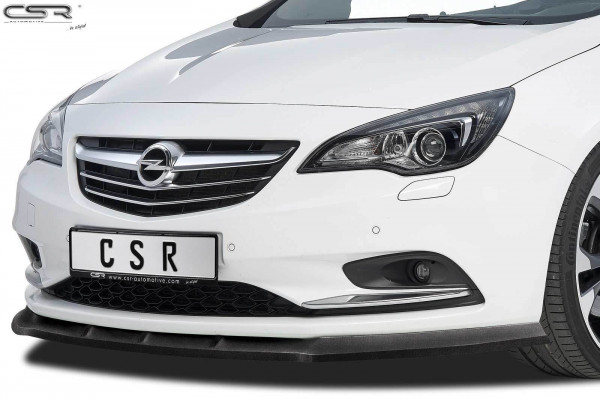 Cup-Spoilerlippe mit ABE für Opel Cascada CSL314 Schwarz Strukturiert