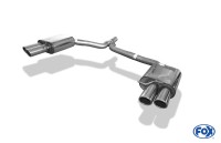 FOX Endschalldämpfer zweiflutig Ø65mm inkl. Y-Adapterrohr passend für Audi A4 B8 Limousine/Avant FOX Endschalldämpfer zweiflutig Ø65mm inkl. Y-Adapterrohr passend für Audi A4 B8 Limousine/Avant