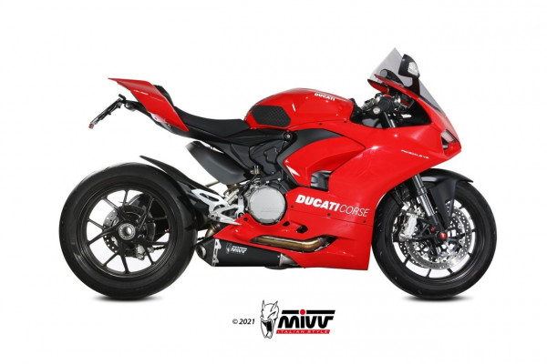 MIVV Delta-Race Edelstahl Schwarz Ducati Panigale-Streetfighter V2 20-24