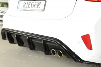 Rieger Heckeinsatz glanz schwarz für Ford Focus 4 (DEH) 5-tür. (Schrägheck) 09.18-03.22 (bis Facelif