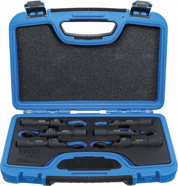 Hahnenfußschlüssel-Satz flexibel 6-tlg. mit 1/2 Zoll (12,5 mm) Innenvierkant