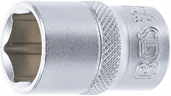 Steckschlüssel-Einsatz Sechskant SW 17 mm, Antrieb Innenvierkant 12,5 mm (1/2 Zoll)