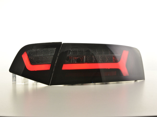 LED Rückleuchten Set Lightbar Audi A6 4F Limo 08-11 schwarz/smoke