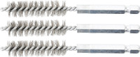 Stahlbürsten Set 3-tlg. 12 mm mit 1/4 Zoll Außensechskant Stahlbürsten Set 3-tlg. 12 mm mit 1/4 Zoll Außensechskant