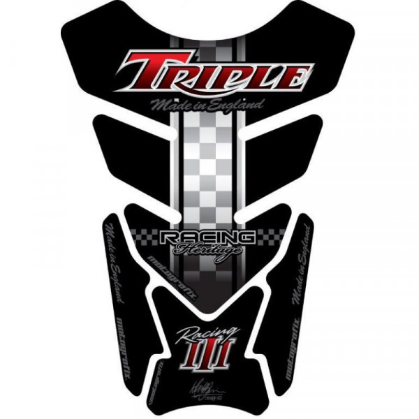 Motografix 3D Gel Tank Pad Protector TT010KR passend für Triumph Triple