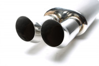 TA Technix Edelstahl Sportendschalldämpfer universal 2x76mm DTM rund / scharf TA Technix Edelstahl Sportendschalldämpfer universal 2x76mm DTM rund / scharf