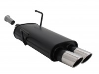 Novus Sportauspuff passend für Peugeot 206 2x76mm SR-Design Novus Sportauspuff passend für Peugeot 206 2x76mm SR-Design
