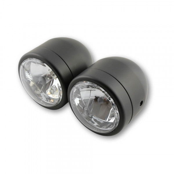 SHIN YO Scheinwerfer Chrom Set, Fernlicht + Abblendlicht