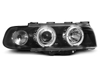 Scheinwerfer Angel Eyes schwarz passend für BMW E38 06.94–08.98 Scheinwerfer Angel Eyes schwarz passend für BMW E38 06.94–08.98