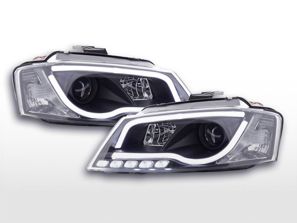 Daylight LED Scheinwerfer Set schwarz passend für Audi A3 8P 08-12