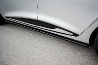 Seitenschweller Ansatz Für Renault Clio Mk4 Schwarz Hochglanz