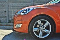 Front Ansatz Für Hyundai Veloster Schwarz Hochglanz