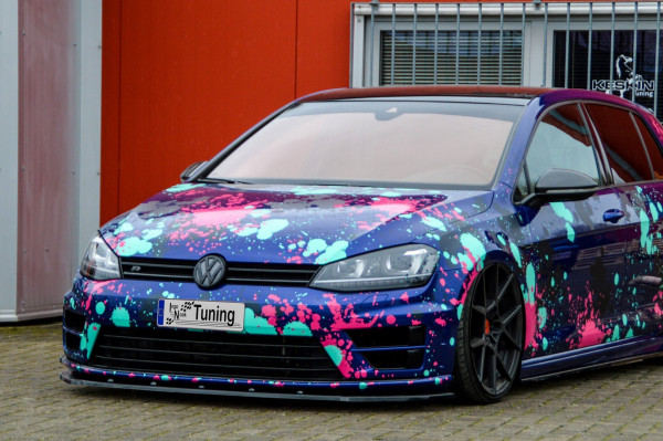 Cup Frontspoilerlippe für VW Golf 7 R+ R-Line AU