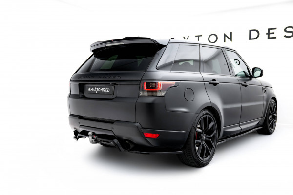 Mittlerer Cup Diffusor DTM Look Heck Ansatz Für Land Rover Range Rover Sport Mk2 Schwarz Hochglanz