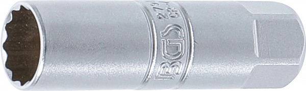 BGS Zündkerzen-Einsatz Zwölfkant SW 14 mm mit Innenvierkant 3/8"