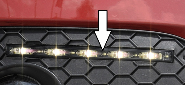 LED Tagfahrleuchtensatz Slim-Line dunkel für VW Scirocco 3 (13) 2-tür.