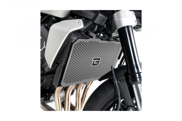Barracuda Kühlerschutz Aluminium schwarz für Honda CB1000R SC80 ab Modelljahr 2018-