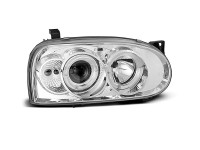 Scheinwerfer Angel Eyes chrom passend für VW Golf 3 09.91-08.97 Scheinwerfer Angel Eyes chrom passend für VW Golf 3 09.91-08.97