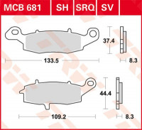 Scheibenbremsbeläge MCB681SV passend für Suzuki Modelle Scheibenbremsbeläge MCB681SV passend für Suzuki Modelle