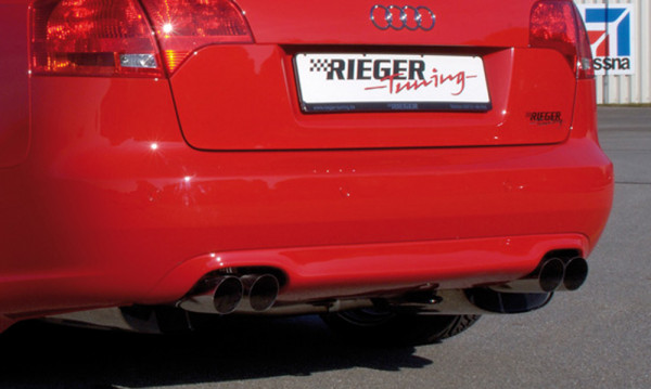 Rieger Heckeinsatz passend für Audi A4 (8E) Typ B7 Limousine ab 11/2004