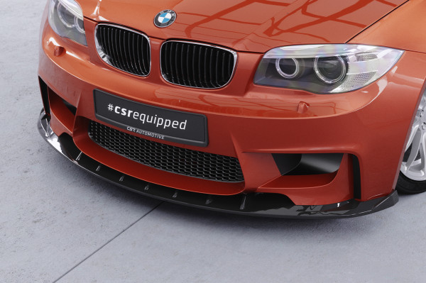 Cup-Spoilerlippe mit ABE für BMW 1er E82 M Coupe CSL471 Schwarz Strukturiert