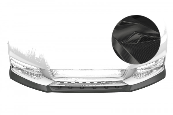 Cup-Spoilerlippe mit ABE für Audi A1 8X CSL481-C Carbon Look Hochglanz