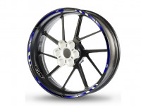 Felgenrandaufkleber passend für Triumph Street Triple 675 blau-rot Felgenrandaufkleber passend für Triumph Street Triple 675 blau-rot