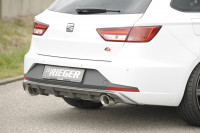 Rieger Heckeinsatz carbon look für Seat Leon FR (5F) 5-tür. (ST/Kombi) 01.13-12.16 (bis Facelift)