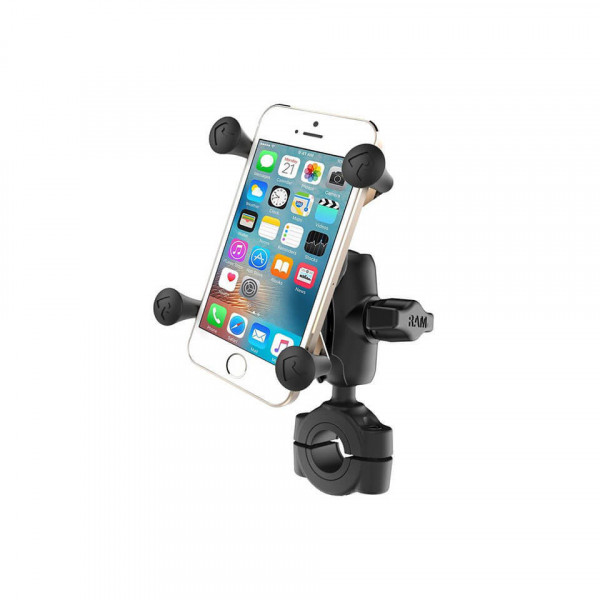 RAM Mounts Torque Motorradhalterung M (Lenker/Rohre) X-Grip Uni-Halteklammer für Smartphones