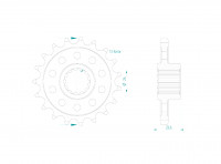 Ritzel 19 Zähne 530 passend für Harley Davidson Pan America 1250 Ritzel 19 Zähne 530 passend für Harley Davidson Pan America 1250