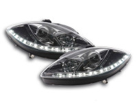 Daylight LED Scheinwerfer Set chrom passend für Seat Leon 1P ab 2009 Daylight LED Scheinwerfer Set chrom passend für Seat Leon 1P ab 2009