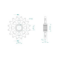Ritzel 15 Zähne Teilung 520 passend für BMW G310 GS und G310 R Ritzel 15 Zähne Teilung 520 passend für BMW G310 GS und G310 R