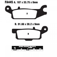 EBC FA445 R Bremsbeläge passend für Yamaha YFM 550/700 Grizzly EBC FA445 R Bremsbeläge passend für Yamaha YFM 550/700 Grizzly