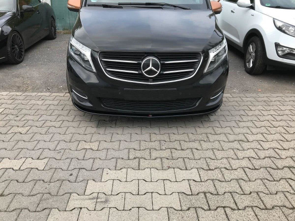 Front Ansatz Für V.1 Mercedes V-Klasse W447 Schwarz Hochglanz