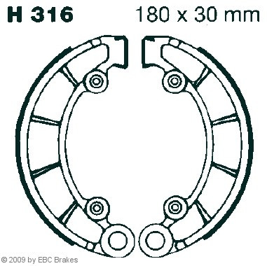 EBC-H 316 Bremsscheibe passend für Honda CB 500 und CB 550
