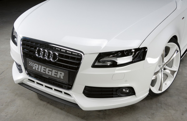 Rieger Spoilerschwert carbon look für Audi A4 (B8/B81) Lim. 11.07-12.11 (bis Facelift)