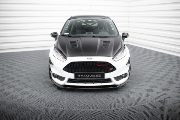 Scheinwerfer Blenden Böser Blick V.1 Für Ford Fiesta ST / ST-Line / Standard Mk7 FL Schwarz Hochglan