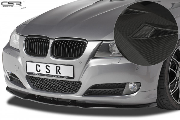 Cup-Spoilerlippe mit ABE für BMW E90 / E91 LCI CSL327-M Carbon Look Matt
