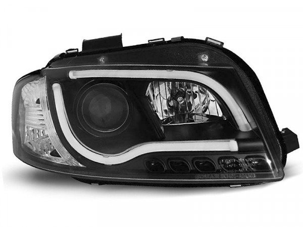 Scheinwerfer Röhrenlicht schwarz passend für Audi A3 8p 05.03-03.08