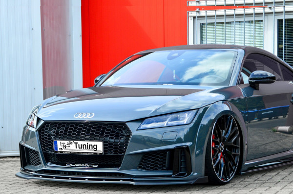 Spoilerschwert Frontspoiler mit Wing aus ABS für Audi TT+TTS 8S S-Line Facelift