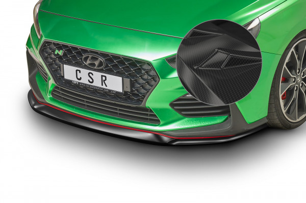 Cup-Spoilerlippe mit ABE für Hyundai I30 N (PD) CSL331-C Carbon Look Hochglanz