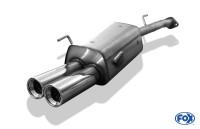 FOX Endschalldämpfer passend für Opel Zafira F75/T98 Ø63,5mm - 2x76 Typ 13 FOX Endschalldämpfer passend für Opel Zafira F75/T98 Ø63,5mm - 2x76 Typ 13