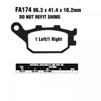 EBC FA174 HH Bremsbeläge passend für Honda, Suzuki, Yamaha EBC FA174 HH Bremsbeläge passend für Honda, Suzuki, Yamaha