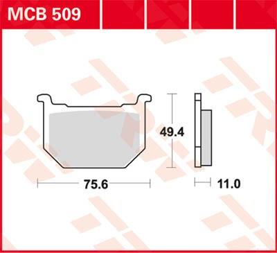 Scheibenbremsbeläge MCB509