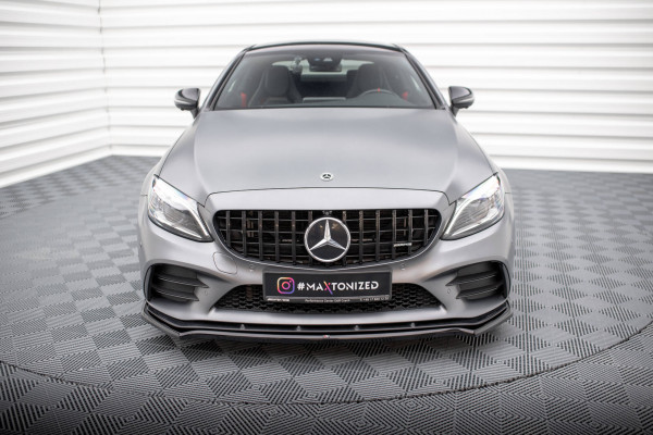 Front Ansatz V.1 Für Mercedes-AMG C43 Coupe / Cabrio / Limousine / Kombi C205 / A205 / W205 / S205 F