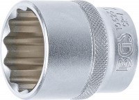 BGS Steckschlüssel-Einsatz Zwölfkant 1/2 Zoll SW 28 mm BGS Steckschlüssel-Einsatz Zwölfkant 1/2 Zoll SW 28 mm