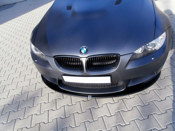 Front Ansatz Für BMW M3 E92 / E93 (vor Facelift) Schwarz Hochglanz