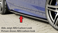 Rieger Seitenschweller rechts ansatz glanz schwarz für BMW 1er F20 (1K4) Lim. / 4-tür. 05.2015- (ab