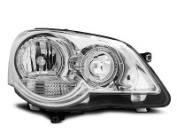 Scheinwerfer Angel Eyes chrom passend für VW Polo 9n3 04.05–09 Scheinwerfer Angel Eyes chrom passend für VW Polo 9n3 04.05–09